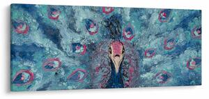Egy festett páva képe (120x50 cm)