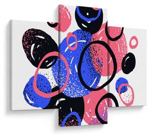 Kép - Motívum élénk színű körökkel (90x60 cm)