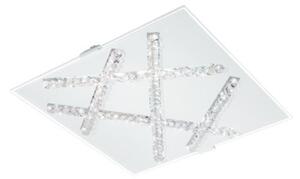 EGLO , 93764 , SORRENTA , fali-mennyezeti lámpa , 3000 K , LED , 9,7W , IP20 , fehér, átlátszó