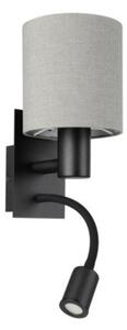 EGLO , 900701 , PASTERI , fali lámpa , E27 , 1X40W , IP20 , antracit-barna