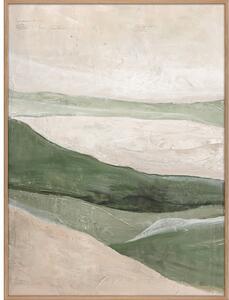 Kézzel festett kép 90x120 cm Green Field – Malerifabrikken