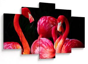 Vörös flamingók képe (150x105 cm)