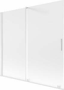 Mexen Velar kádparaván 2-szárnyú toló 170 x 150 cm, matt, fehér - 896-170-000-31-20