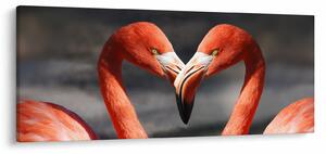 Két szerelmes flamingó képe (120x50 cm)