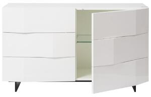 Fehér komód Marco Barotti Linea Diamond 120 x 45 cm