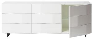 Fehér komód Marco Barotti Linea Diamond 180 x 45 cm