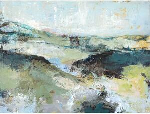 Kép kézzel festett részletekkel 118x90 cm Green Mountain – Malerifabrikken