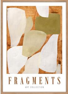 Keretezett poszter 52x72 cm Fragments – Malerifabrikken