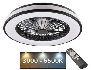 Polux LED Dimmelhető mennyezeti lámpa ventilátorral LED/48W/230V 3000-6500K + távirányító SA1947