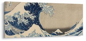 Kép - Katsushika Hokusai, Under the Wave off Kanagawa, reprodukciók (120x50 cm)