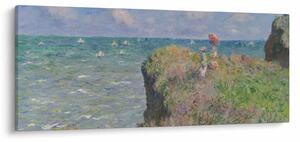 Kép - Claude Monet, Cliff Walk at Pourville, reprodukciók (120x50 cm)