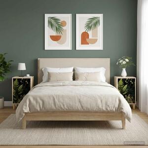 VidaXL Éjjeliszekrény RHENEN 2 db Sonoma Tölgy 36 x 33 x 60 cm