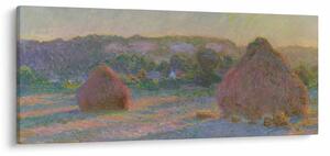 Kép - Claude Monet, Stacks of Wheat (End of Summer) , reprodukciók (120x50 cm)