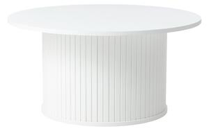 Fehér kerek dohányzóasztal Nola – Unique Furniture