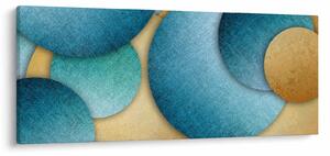Az absztrakciós körök képe (120x50 cm)