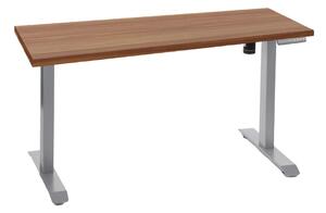 ALB-UT01N-2T/A egymotoros állítható magasságú íróasztal szürke vázzal (150 cm)