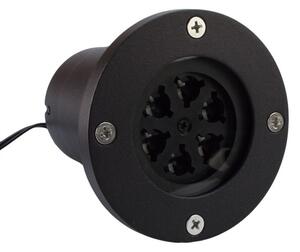 Lepson projektor, fehér hópehely hatás, LED, 4W, fekete, fém, IP65