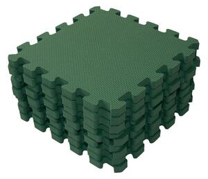 Baby Dan Puzzle habszivacs játszószőnyeg Dark Green 90×90 cm