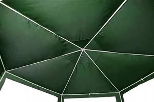 Kerti pavilon, MultiGarden PAW 2X2X2 NET, zöld, 2 x 2 m, 6 szúnyoghálós oldalfallal, fém vázzal, vízálló PE ponyva, 2 m magassággal, cipzáras bejárat