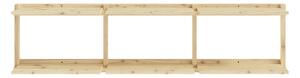 Natúr színű borovi fenyő fali könyvespolc 192x47,5 cm Groove – Karup Design