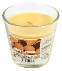 ORANGE narancssárga illatgyertya üvegben 7,5 cm