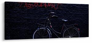 Egy kerékpár képe Amszterdamban (120x50 cm)