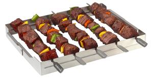 Barbecook bc-acc-7017 sütőnyárs tartó, rozsdamentes acél, 5 férőhelyes