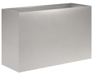 VidaXL Kerti cserép Ezüst 80 x 30 x 50 cm Rozsdamentes Acél