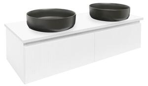 SAT Evolution 118x30x44,8 cm fehér matt SATEVO120WMD fürdőszobaszekrény SATEVO120WMD