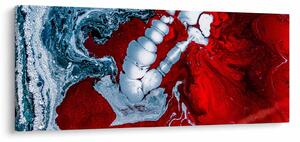 Absztrakt foltok képe (120x50 cm)
