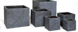 Alberta Cube Kompozit Növénytartó Grafit 23x23x23-65x65x53cm S6