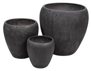 Ottawa Monica Beton Növénytartó Szett Szürke 28-56x28-54cm S/3