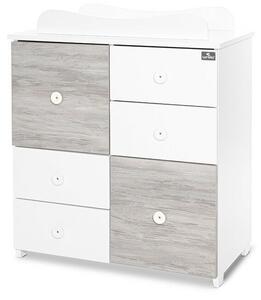 Lorelli Cupboard pelenkázó komód - White &amp; Artwood ÚJ
