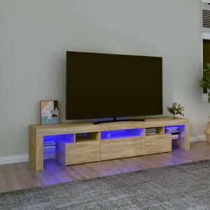 VidaXL LED TV Szekrény Sonoma Tölgy 200cm
