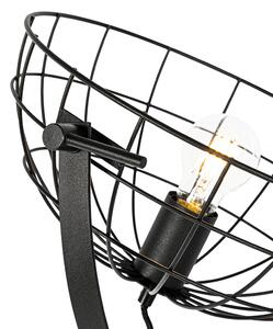 Ipari állványos állólámpa fekete 35 cm állítható - Hanze