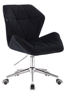 HR212K Fekete modern velúr szék