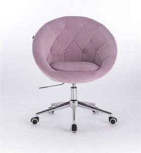HR8516CK Halványlila modern velúr szék