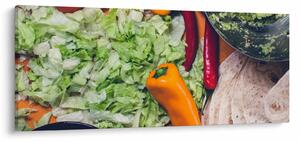 Zöldségek képe (120x50 cm)