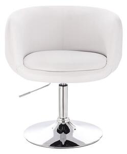 HC333N Fehér szék krómozott lábbal