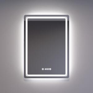 Welland Type-20V LED tükör - fényerő + színhőfok állítás + páramentesítő + óra - 50 x 70 cm