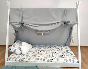 Wapi ágy + sátor alakú textil tetővel