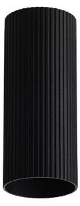 Minimalista spotlámpa Lucas Ribbed Tube 30 fekete