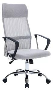 Irodai szék forgószék karfa ergonomikus gerinctámasz szürke OC05