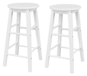 Bárszék szett 2 db-os fehér BD01-WHITE-2