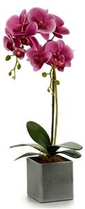 Mű orchidea cserépben lila, 14 X 51 X 18 cm