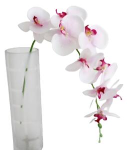 Szálas mű orchidea fehér-rózsaszín, 100 cm