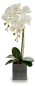 Mű orchidea cserépben fehér, 14 X 51 X 18 cm