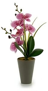 Mű orchidea cserépben halványlila, 8 X 35 X 14 cm