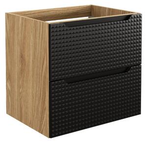 Mosdókagyló alatti szekrény LUXOR Fekete 82-60-2S | 60 cm
