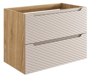 Mosdókagyló alatti szekrény OCEAN Beige 82-80-2S | 80 cm